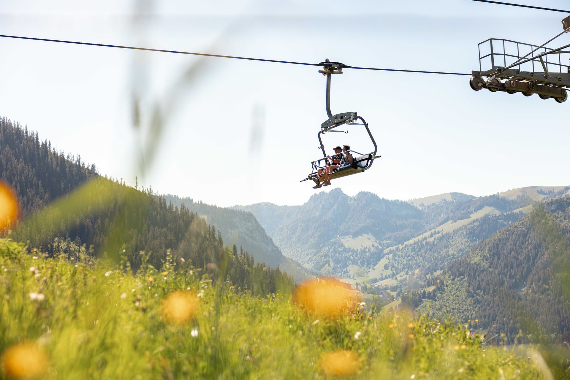 Chairlift ride at the Wiriehorn