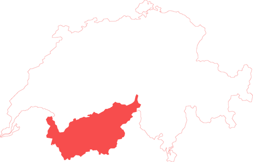 Hôtels dans le Valais- Plus grande ville : Sion (33'000 habitants) Spécialités : fondue, raclette, croûte au fromage, a